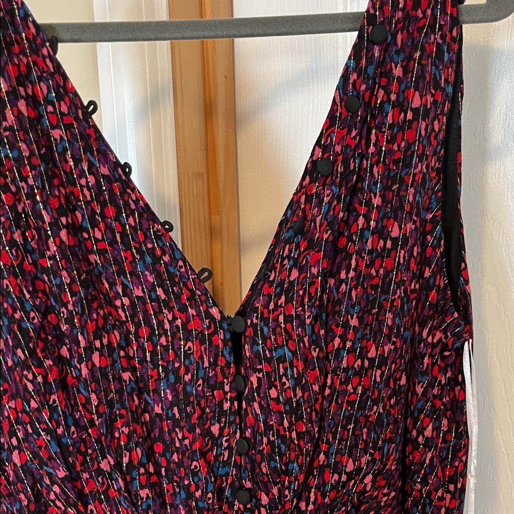 Adelyn Rae Black and Red High Low Dress - Picture 4 of 10